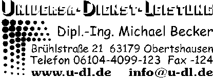 Universa Dienst Leistung Dipl.-Ing. Michael Becker